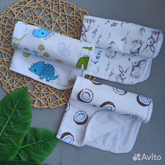 Непромокашки из муслина+махра 