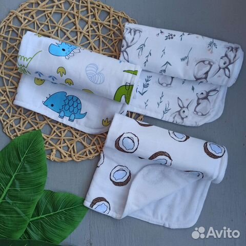 Непромокашки из муслина+махра 