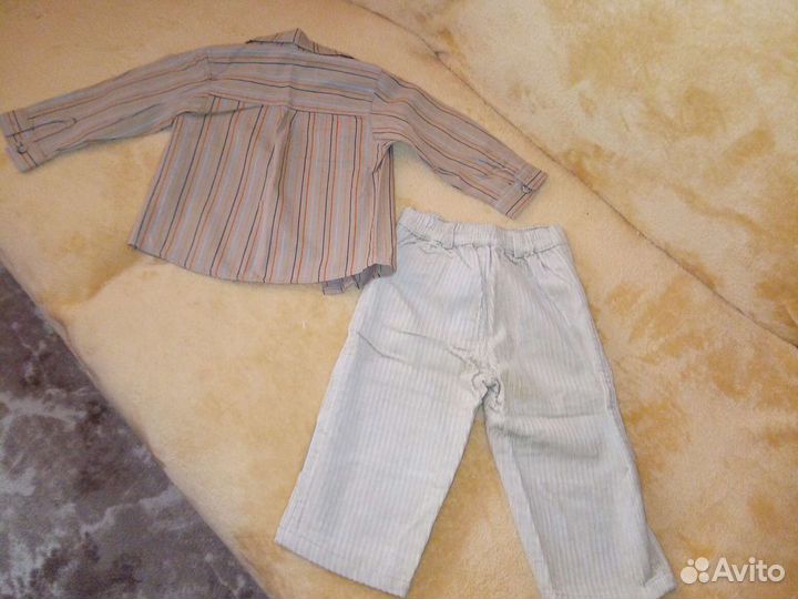 Рубашка и брюки на мальчика 80-86 размер