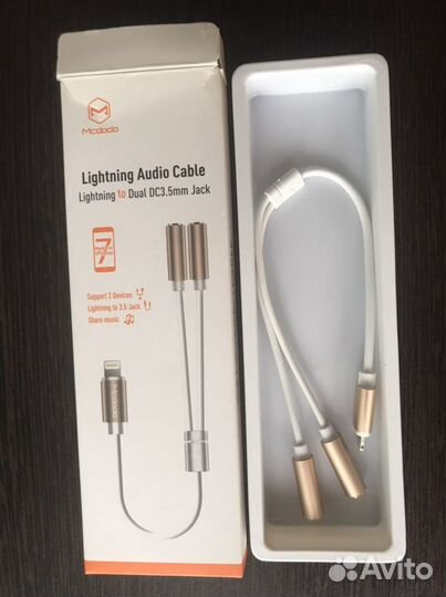 Переходник Lightning в 3.5mm Jack
