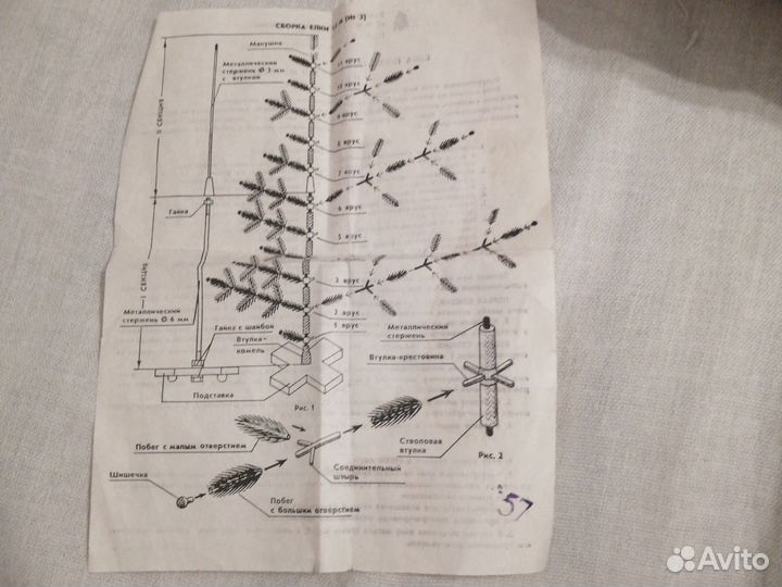Елка искусственная бу с игрушками