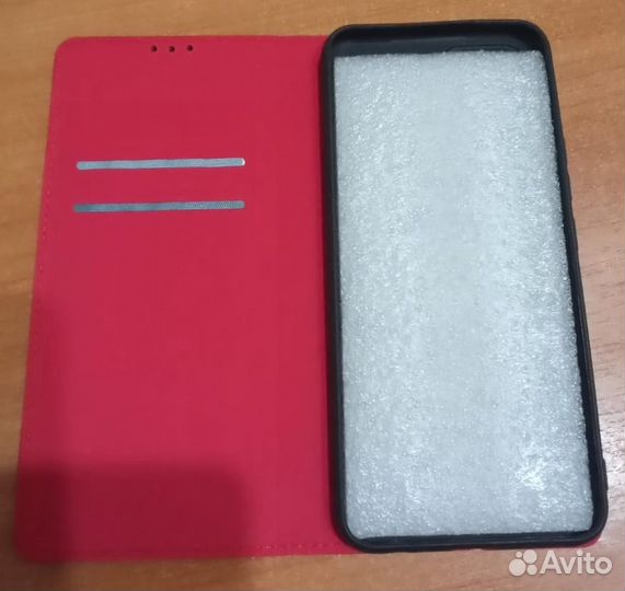 Красный чехол-книжка на Infinix smart 6/6 HD