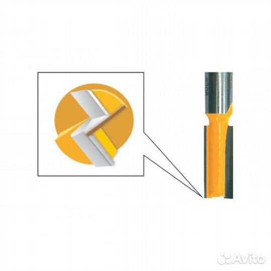 Фреза пазовая прямая Энкор 12*30мм хв.12мм 46040