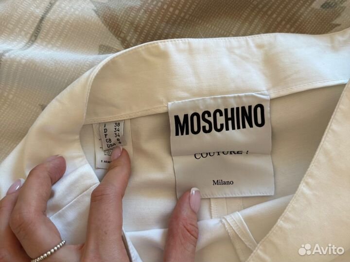 Брюки белые женские moschino cuture