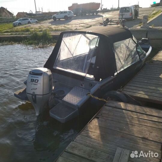 Катер лодка Волжанка 50 Фиш (2020г) + Honda BF90D