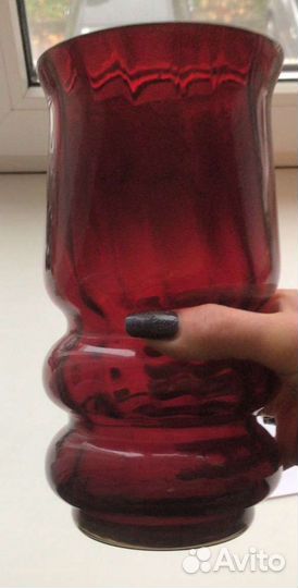 Ваза цветное стекло СССР