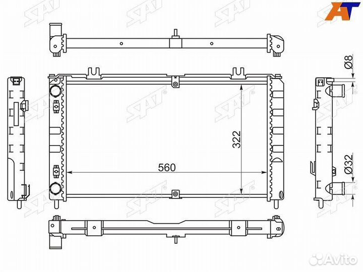 Радиатор LADA Priora 07-18