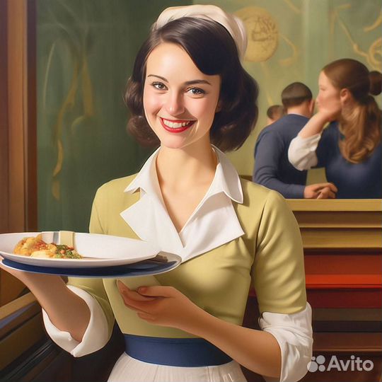 Официант в ТЦ Амбар (пол дня)
