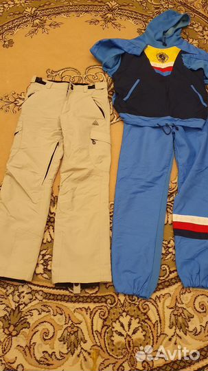 Штаны горнолыжные, костюм худи с капюшоном