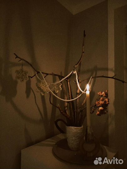 Вязаные игрушки елочные ручной работы