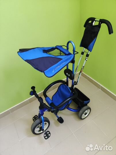 Детский велосипед с родительской ручкой