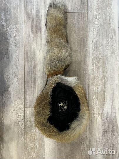 Шапка меховая с хвостом (лиса)