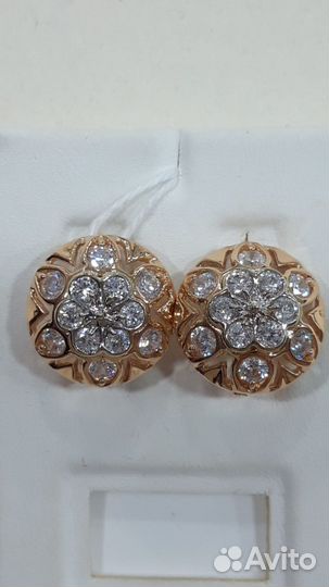 Золотые серьги 585 пробы
