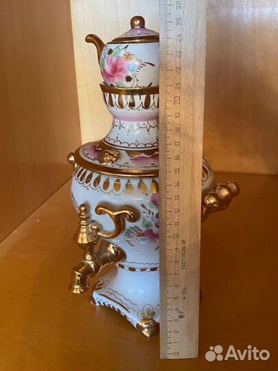 Самовар розовая Гжель СССР