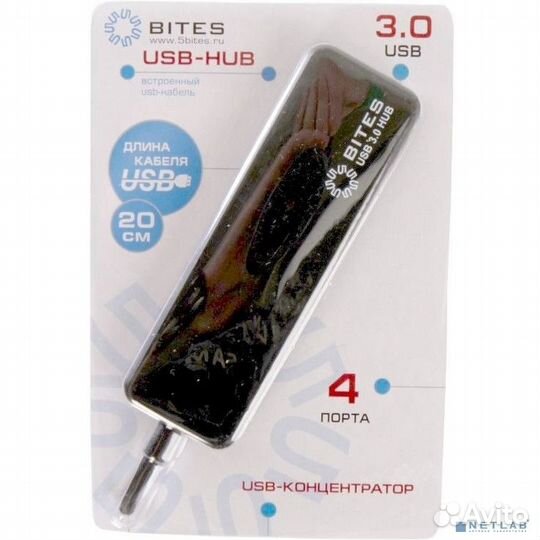 5bites HB34-310BK Концентратор 4*USB3.0 / USB plug