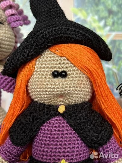 Вязаные игрушки Хэллоуин