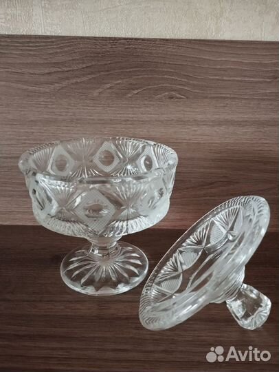 Хрусталь конфетница ваза салфетница