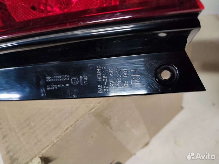 Фонарь задний правый Chevrolet Aveo T250 zaz vida