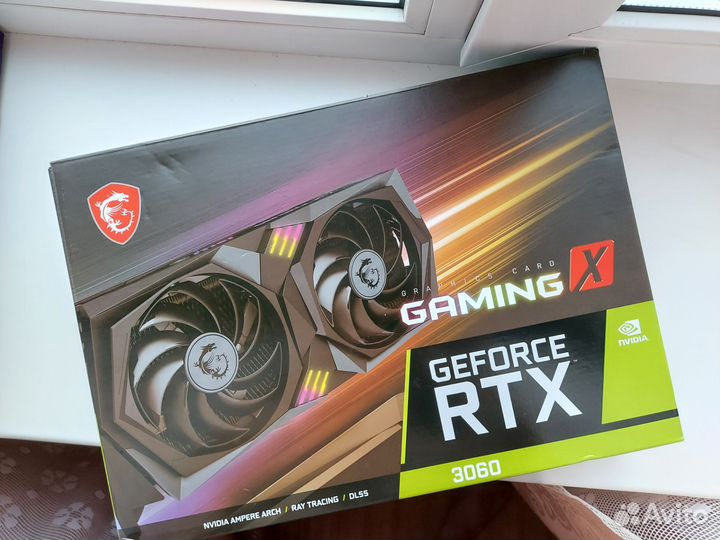 Видеокарта Msi rtx 3060 12GB gaming x