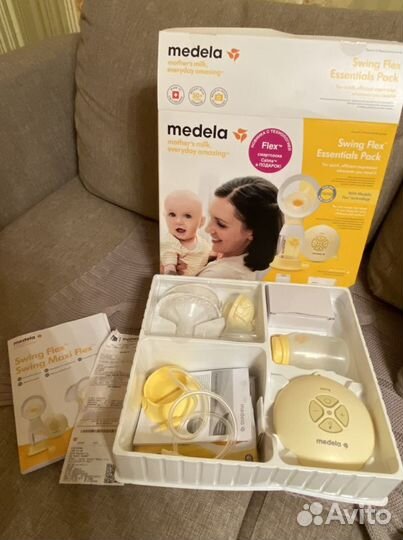Молокоотсос medela swing flex электрический