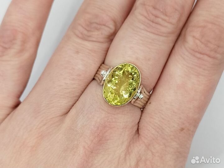 Кольцо с цитрином