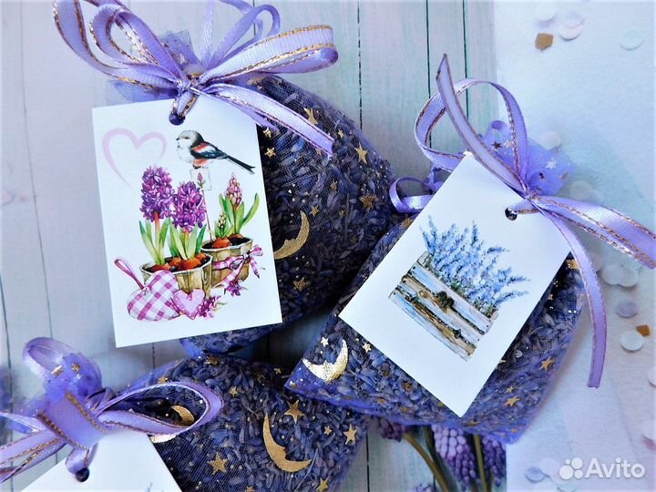 Лаванда саше с шильдиком 10х12см розн., опт