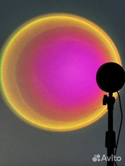 Лампа закат настольная с пультом