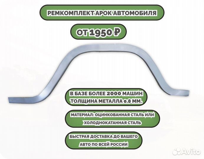 Ремонтные арки (ремкомплект) на машину