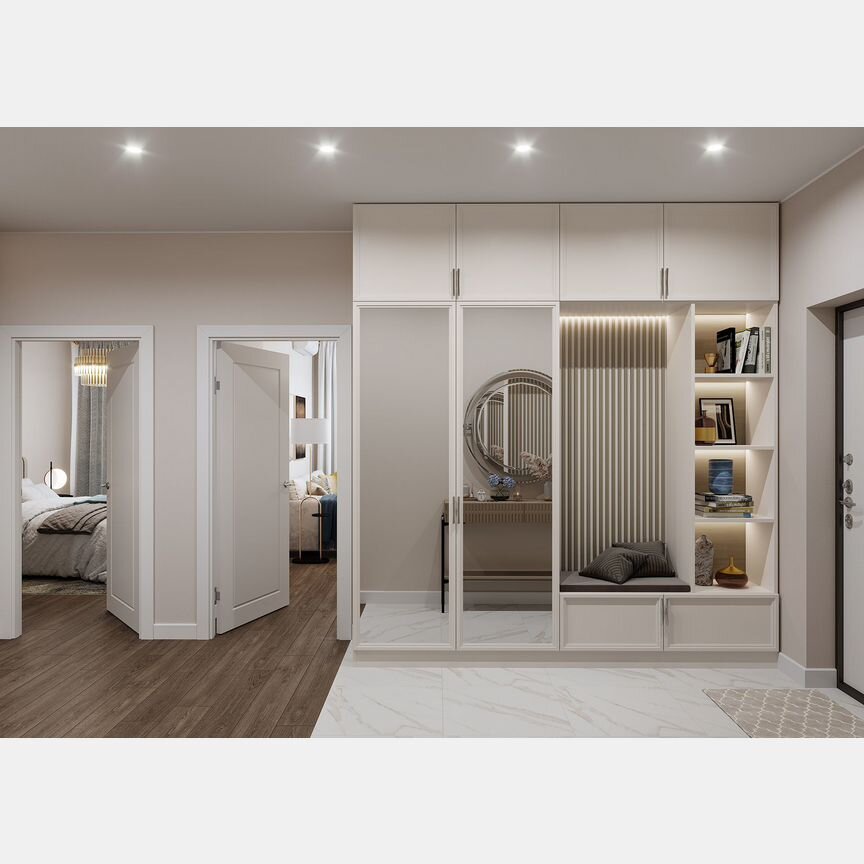 2-к. квартира, 60,2 м², 1/17 эт.