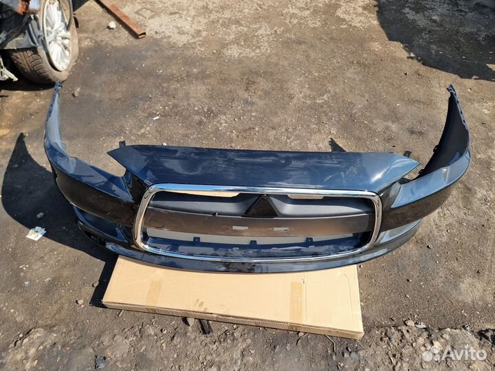 Бампер передний Mitsubishi Lancer X 10 черный X42