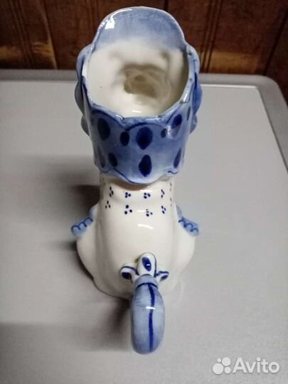 Молочник Лев Фарфор Гжель