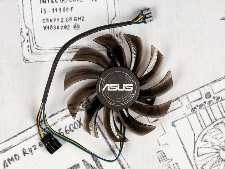 Вентиляторы для видеокарт asus GTX 1050 Ti R7 260X