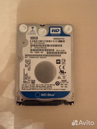 Жесткий диск 500 гб hdd Б/у