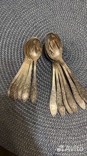 Ложки мельхиоровые 12 шт СССР