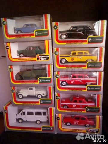 Большой ассортимент моделей 1:43 СССР и России