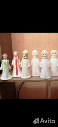 Снегурочки и деды морозы СССР пластик