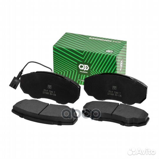 Колодки торм. диск. пер. с датчиком FD-P7340T P