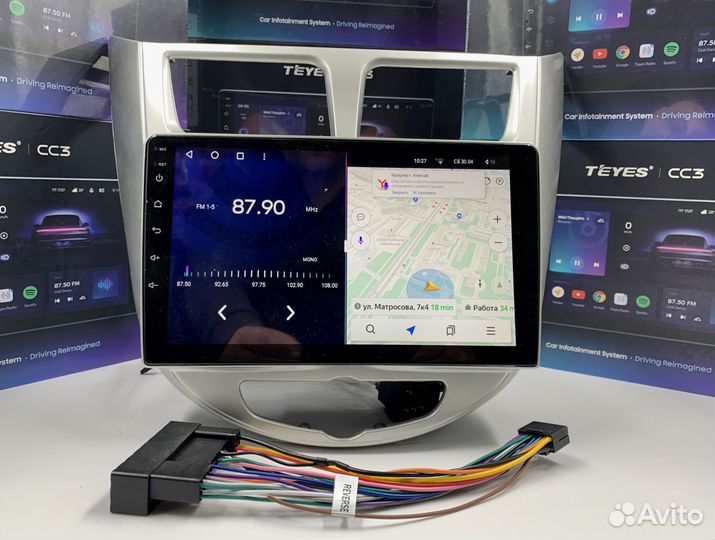 Магнитола на андройде Teyes 4/64 для Hyundai