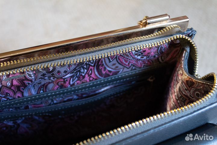 Сумка-клатч асфальтовая Glance