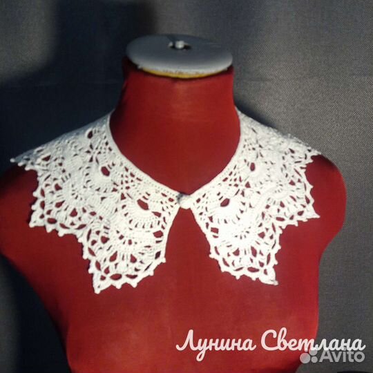 Воротник крючком