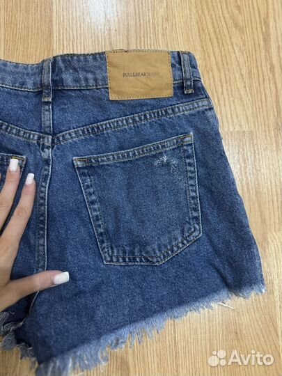 Шорты джинсовые pull and bear