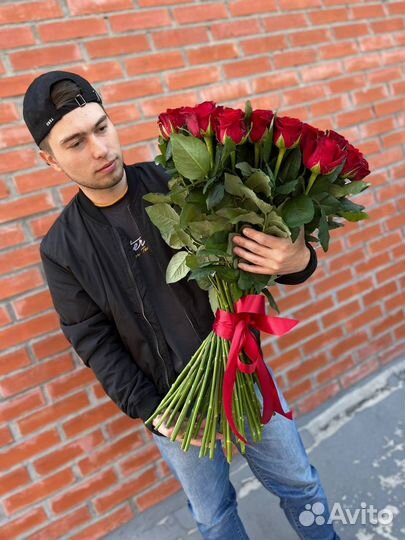 101 роза Цветы Букеты Розы доставка 25 51 101