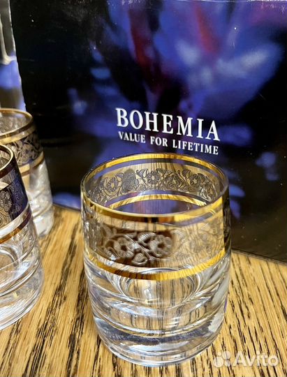 Богемское стекло стаканы (оригинал) 60 мл