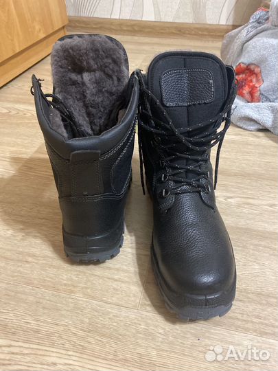 Ботинки рабочие мужские 43 размер,натур.кожа,мех