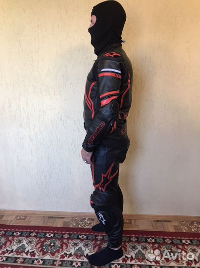Кожаный мотокостюм р-р 50