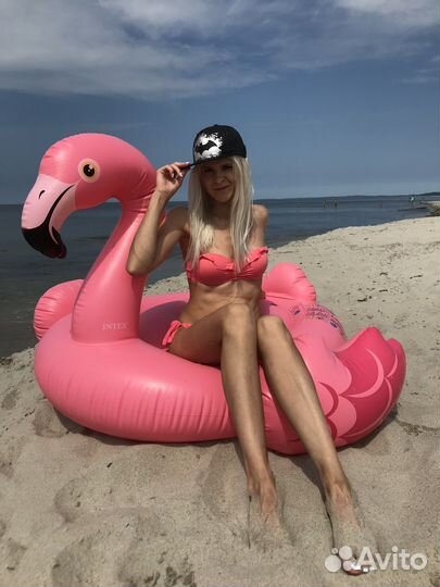 Надувной матрас фламинго