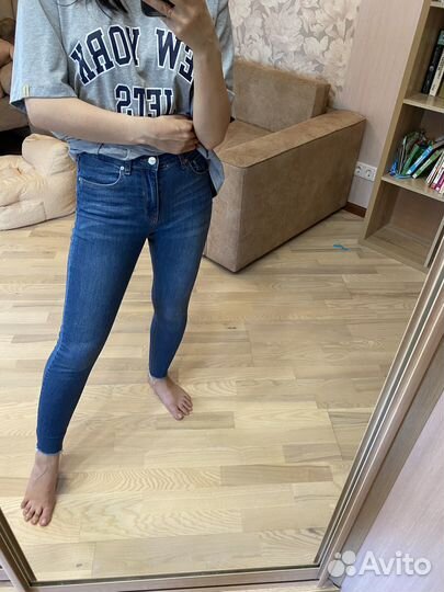 Джинсы скинни pull&bear eur 36 женские