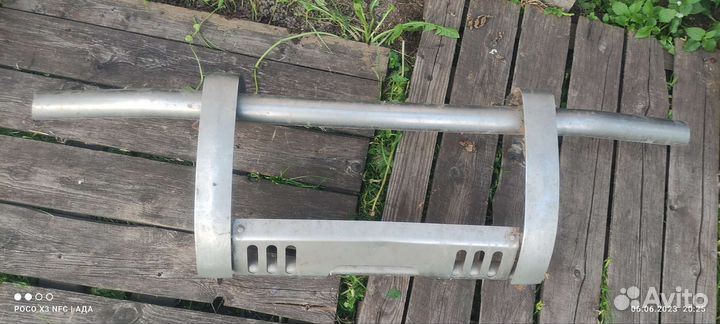 Защита переднего бампера Pajero3/4