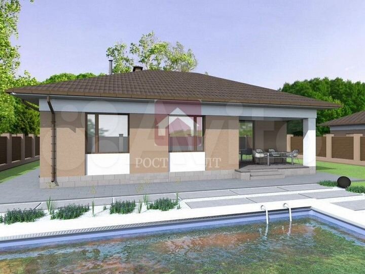 Дом 107,5 м² на участке 8 сот.