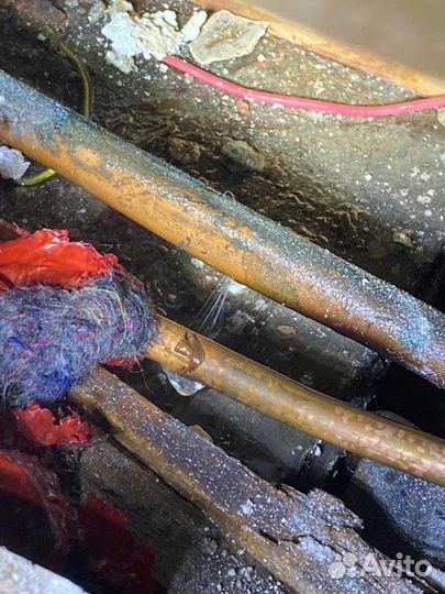 Поиск утечки воды, устранение протечки